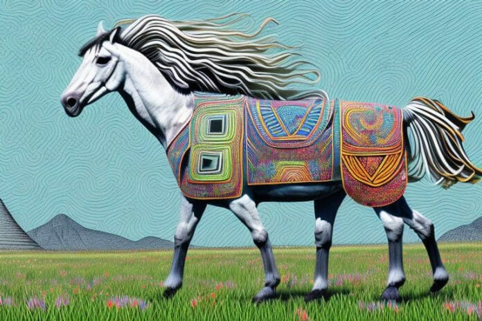 An azteca horse in a field in paarl