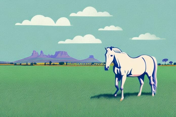 A horse in a field in somerset west