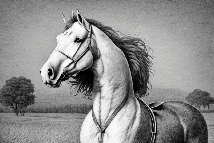A belgian draft horse in a rural setting in kempton park