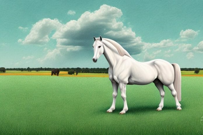 A cob horse in a field in polokwane