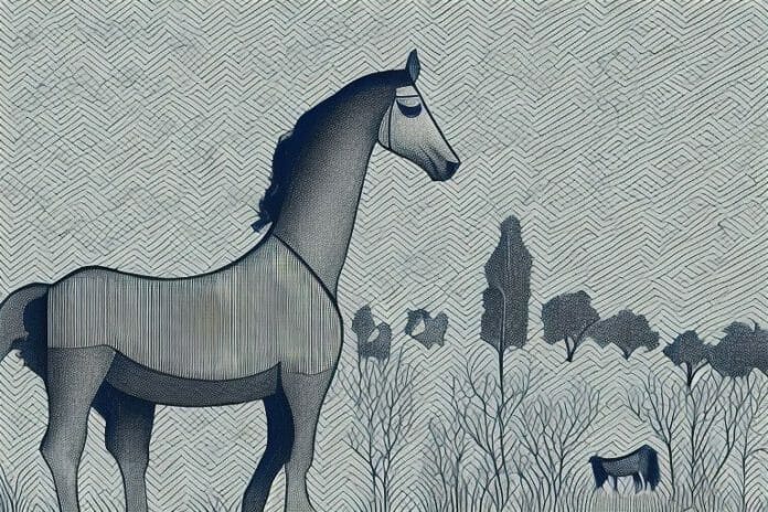 A hackney horse in a rural setting in pietermaritzburg