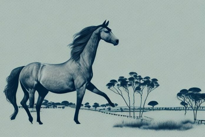 A horse in a tongaat