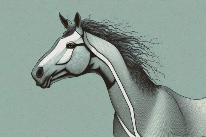 A hackney horse in a rural free state landscape