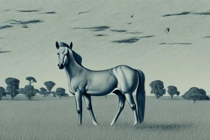 A hackney horse in a rural south african landscape