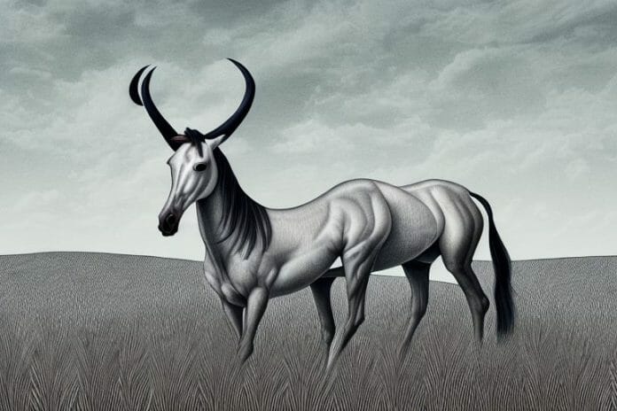 A hackney horse in a field in springbok