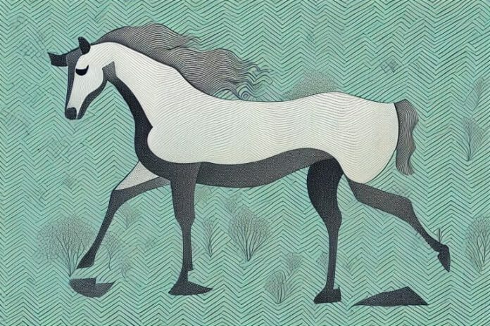 A hackney horse in its natural environment in stilfontein