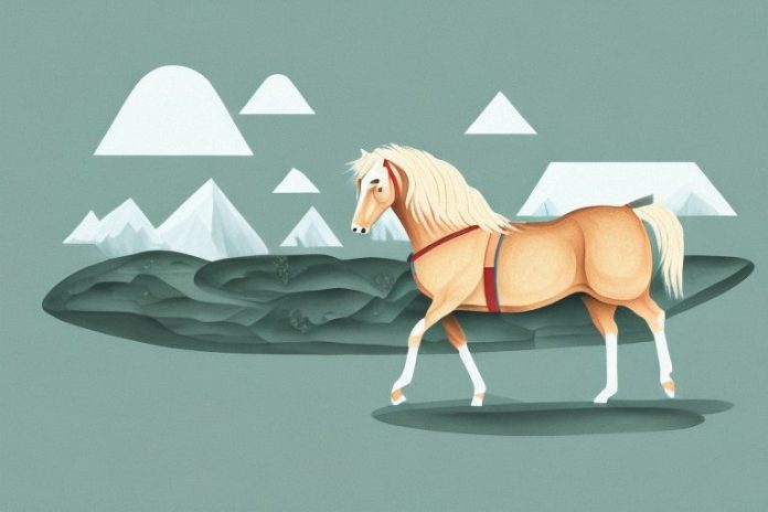 A haflinger horse in a tongaat landscape