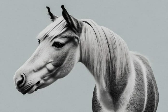 A haflinger horse in a rural setting in newcastle