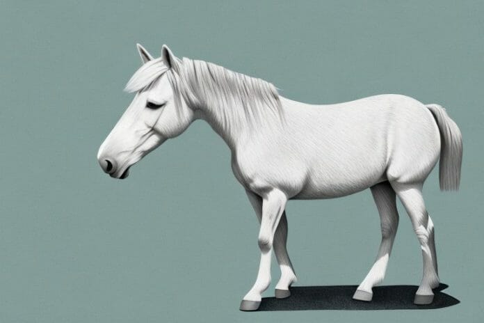 A haflinger horse in a margate
