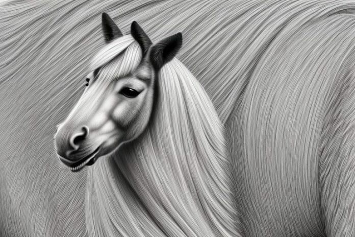 A haflinger horse in a rural setting in empangeni