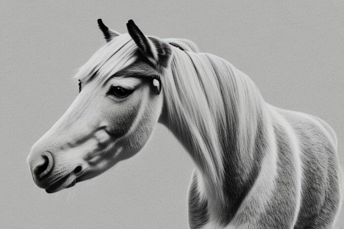 A haflinger horse in a rural setting in grahamstown