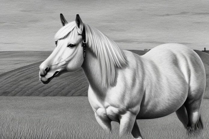 A haflinger horse in a rural setting in port alfred