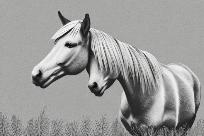 A haflinger horse in a rural setting in sasolburg