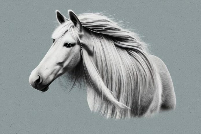 A haflinger horse in a natural setting in vanderbijlpark