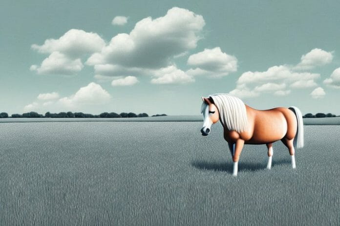 A haflinger horse in a field in polokwane