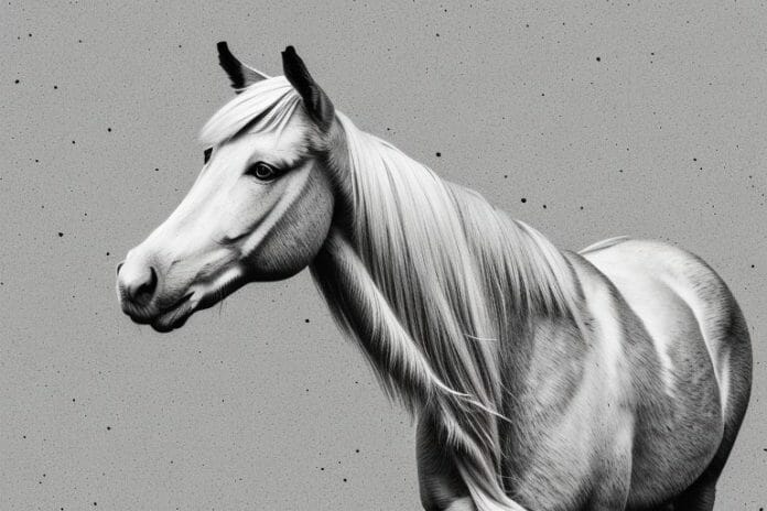 A haflinger horse in a rural setting near louis trichardt