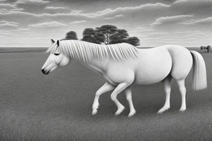 A haflinger horse in a rural setting in standerton