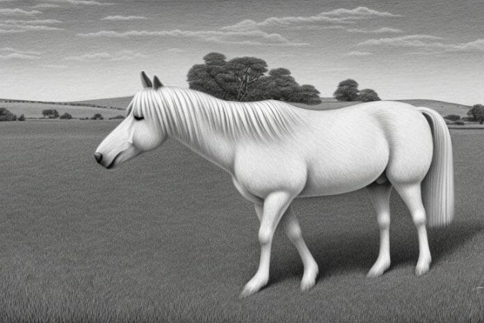 A haflinger horse in a rural setting in lydenburg