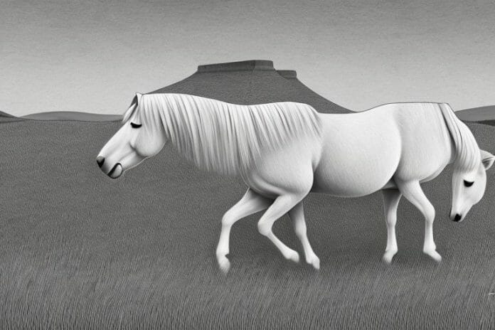 A haflinger horse in a rural setting in south africa