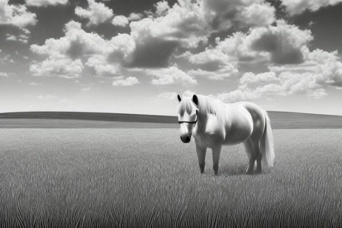 A haflinger horse in a field in warrenton
