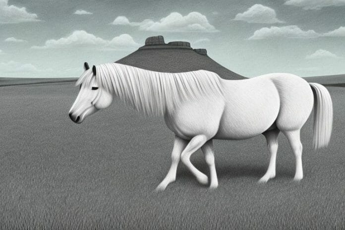 A haflinger horse in a rural setting in south africa