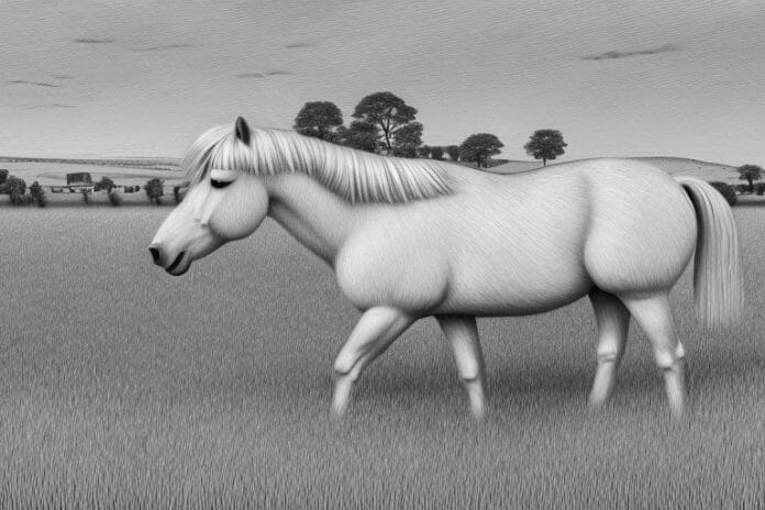 A haflinger horse in a rural setting in somerset west