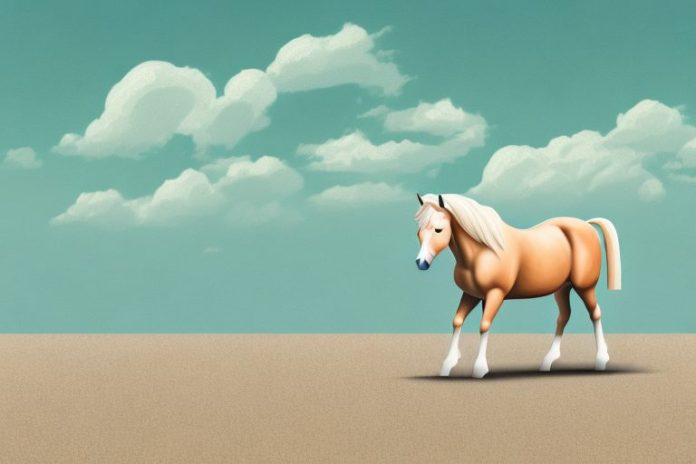 A haflinger horse in a scenic outdoor setting