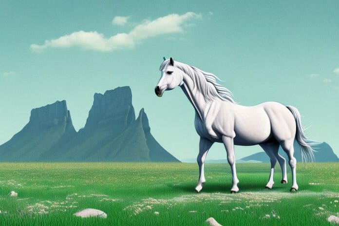 A fjord horse in a field in randburg