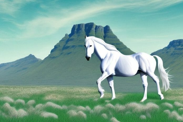A fjord horse in a field in hermanus