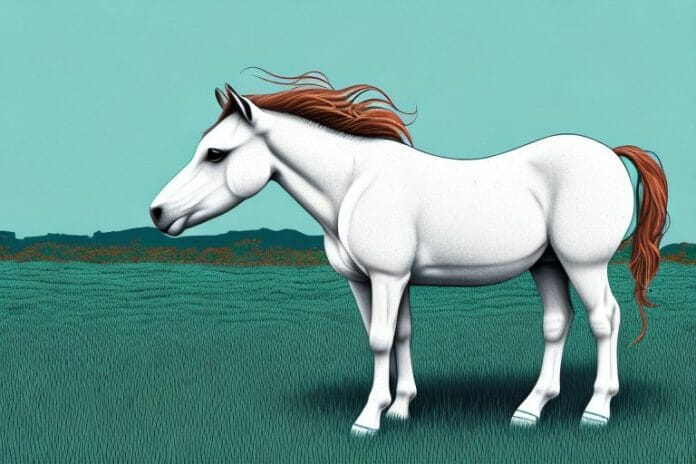 A connemara pony standing in a field in umhlanga