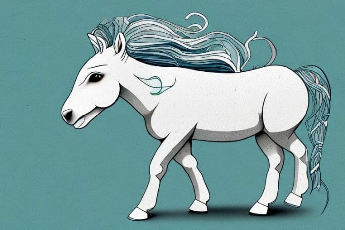 A connemara pony in its natural habitat in witbank