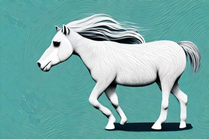A connemara pony in its natural habitat in cape town