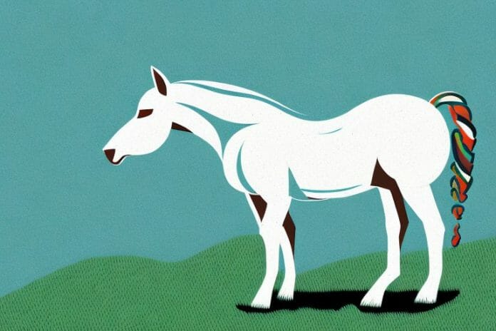 A connemara pony in a field in george