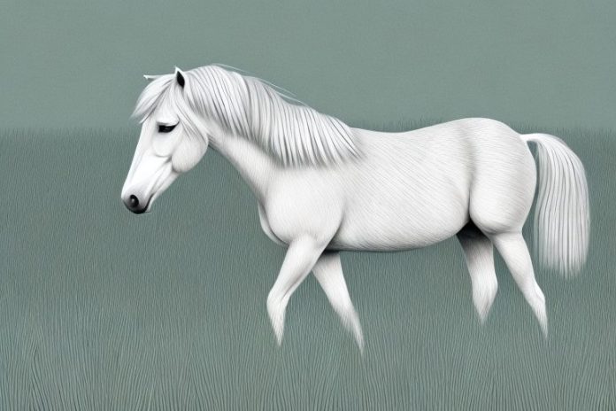 A haflinger horse in a field in bloemfontein