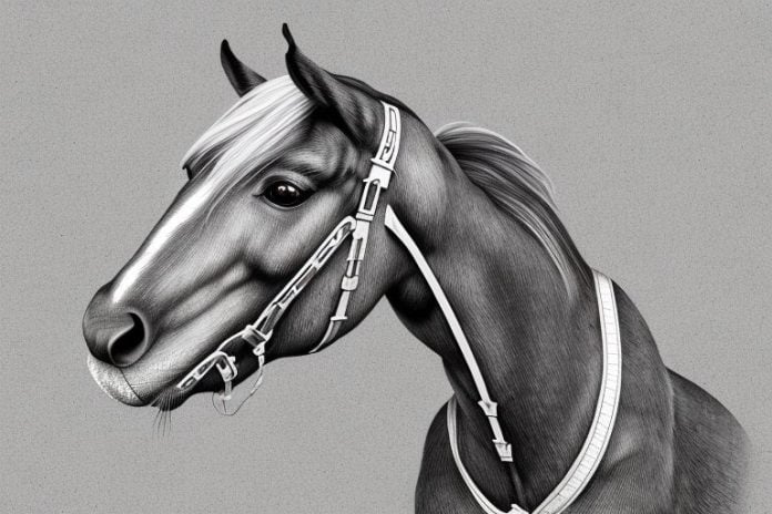 An irish draught horse in a rural setting in port shepstone