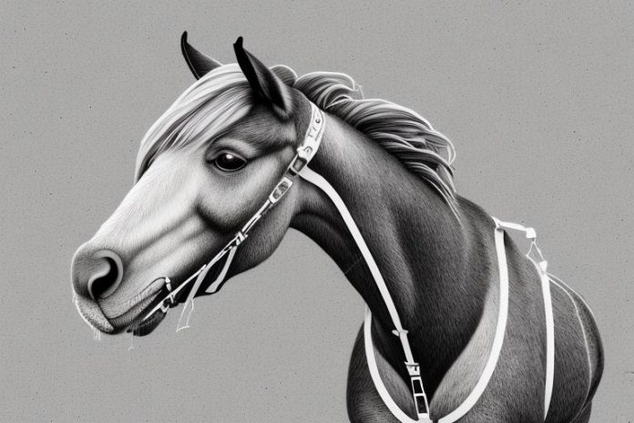 An irish draught horse in a rural south african setting
