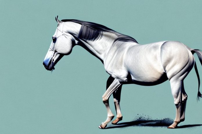 A marwari horse in a margate