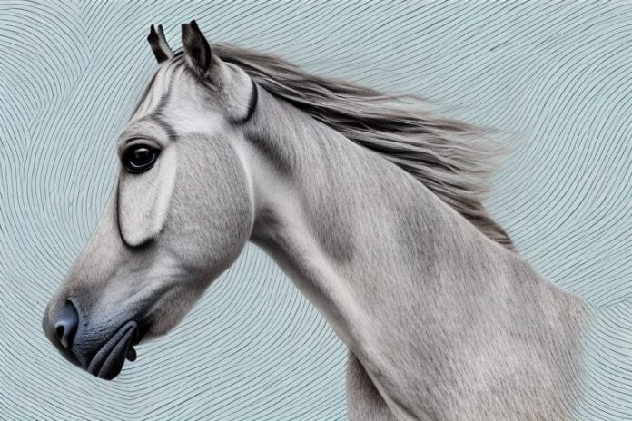 A marwari horse in its natural habitat in king william's town