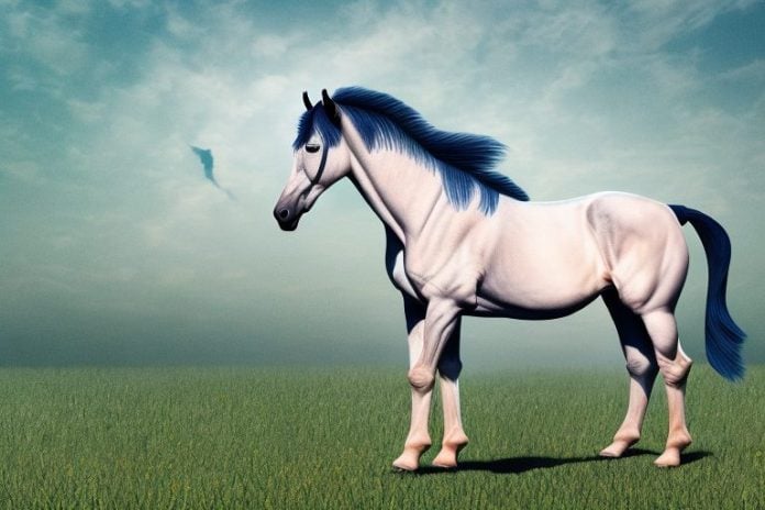 A marwari horse in a field in sasolburg