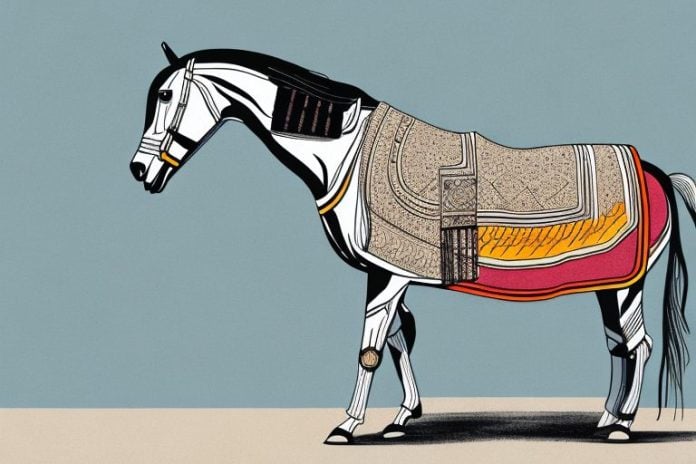 A marwari horse in a soweto landscape