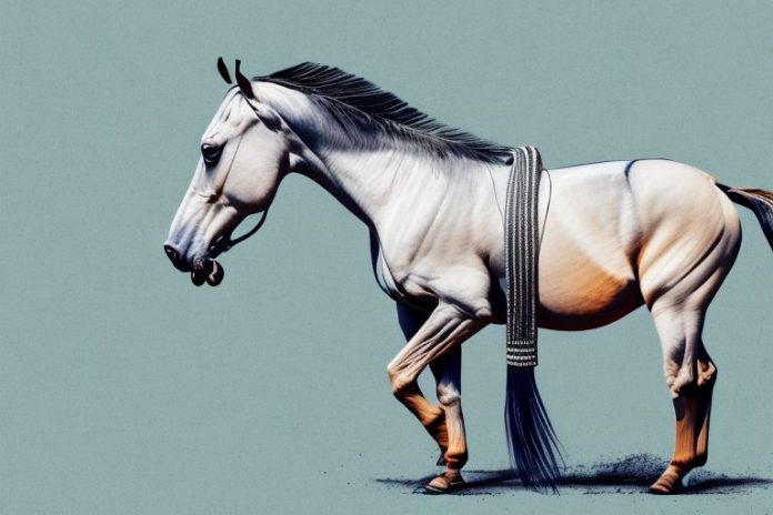 A marwari horse in a south african landscape