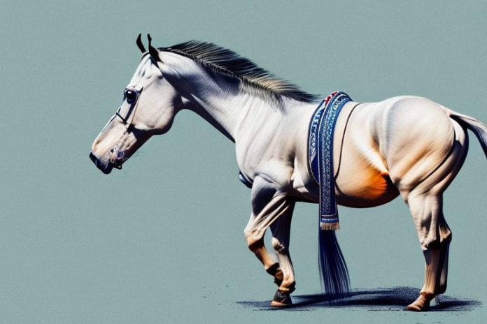 A marwari horse in a south african landscape
