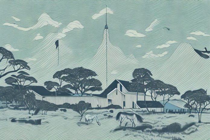 A cleveland bay horse in a rural setting in durban