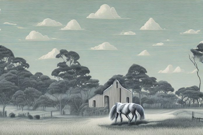 A cleveland bay horse in a rural setting in kwamashu