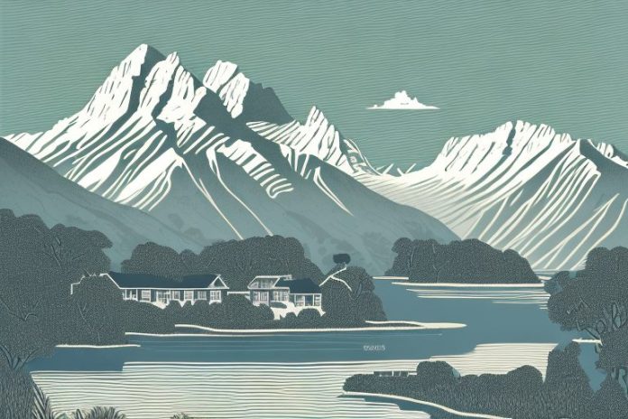 A cleveland bay horse in a rural setting in queenstown