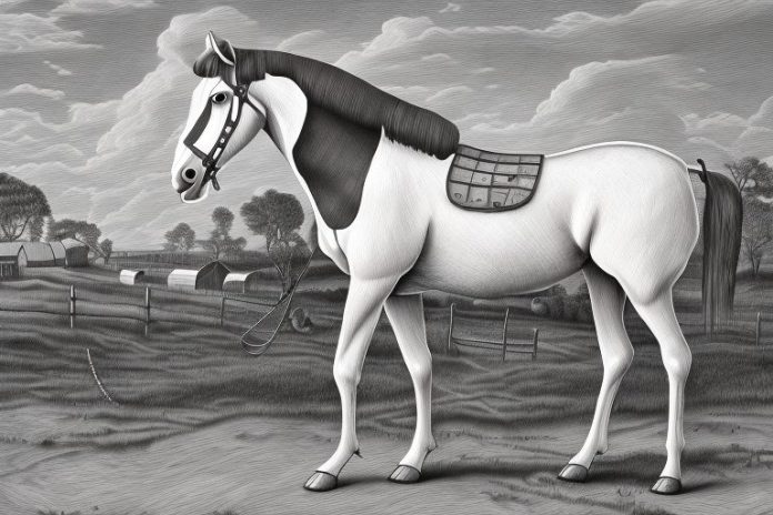 A cleveland bay horse in a rural setting in centurion
