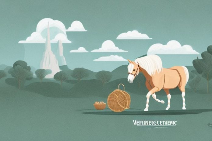 A haflinger horse in a scenic outdoor setting in vereeniging