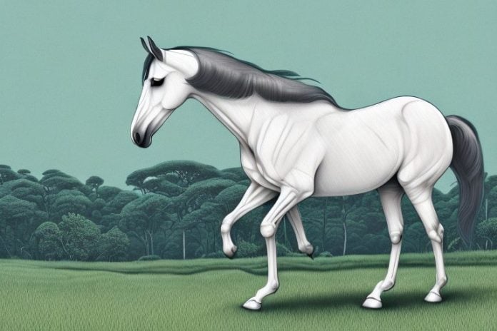 A trakehner horse in a natural landscape in pietermaritzburg