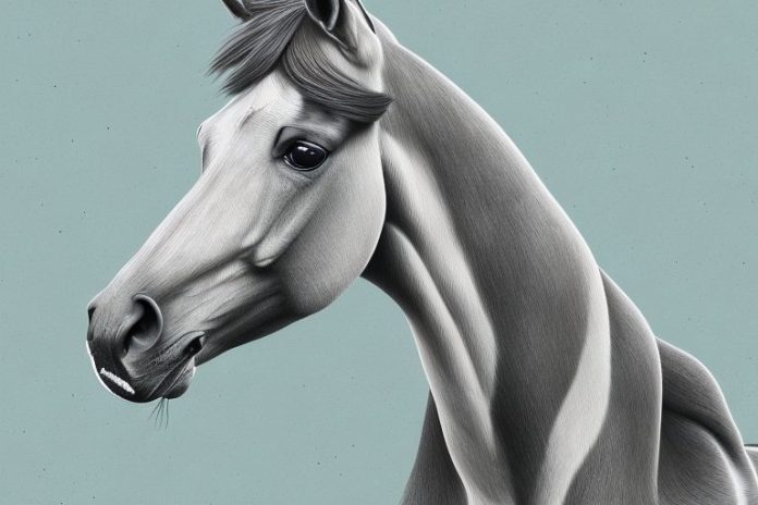 A trakehner horse in the eastern cape