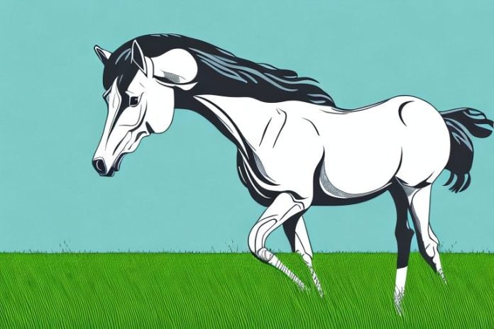 A trakehner horse in a grassy field in king william's town